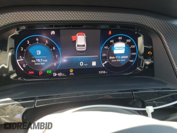 2024 Volkswagen Atlas SEL R-Line with VIN 1V2AE2CA5RC235798, listed as a Copart auction lot 64090595 with 1,310 mi miles and Salvage title. Bid and sale history available at DreamBid. Image 9.