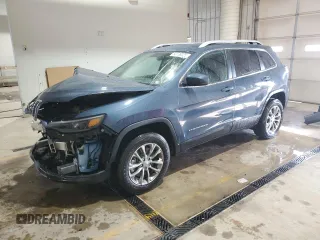 2020 Jeep Cherokee Altitude with VIN 1C4PJMLX7LD516686, listed as a Copart auction lot 50758025 with 34,450 mi miles and Salvage Title. Bid and sale history available at carsss.com. Image 1.
