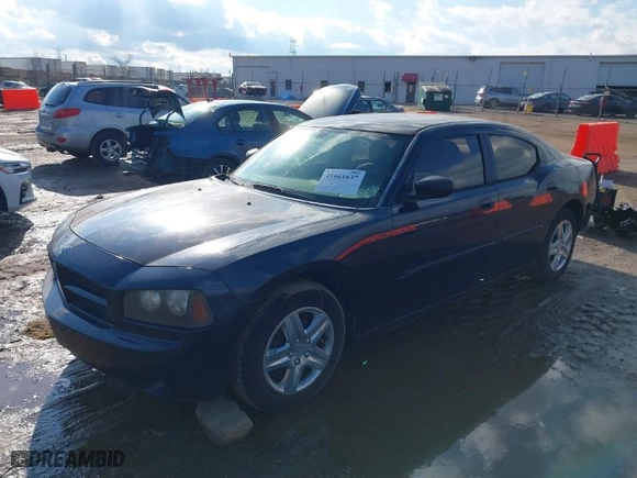 2006 Dodge Charger Fleet with VIN 2B3KA43R46H393448, listed as a IAAI auction lot 41661637 with NaN miles. Bid and sale history available at carsss.com. Image 2.