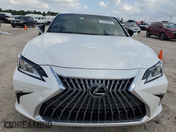 2023 Lexus ES with VIN 58ADA1C10PU027232, listed as a Copart auction lot 76584864 with 0 mi miles and Non Repairable. Bid and sale history available at carsss.com. Image 5.