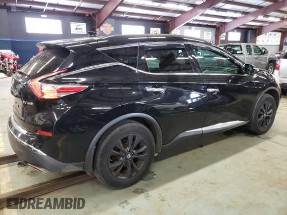 2017 Nissan Murano S with VIN 5N1AZ2MH2HN197592, listed as a Copart auction lot 44399205 with 198,964 mi miles and Clean Title. Bid and sale history available at DreamBid. Image 3.