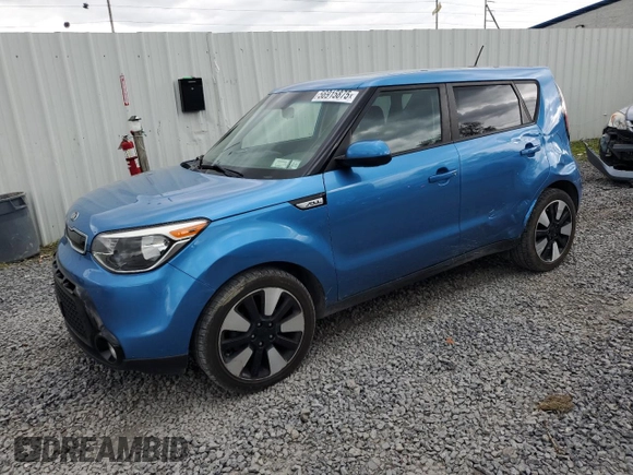 2016 Kia Soul + z VIN KNDJP3A57G7359472, wystawiony jako Copart lot #56915875 z przebiegiem 42 913 mil mil oraz Szkoda całkowita • Salvage title. Historia ofert i sprzedaży dostępna na DreamBid. Obrazek 1.