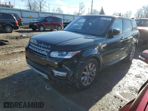 2017 Land Rover Range Rover Sport HSE with VIN SALWR2FV8HA177652, listed as a Copart auction lot 82118574 with 76,913 mi miles and Salvage Title. Bid and sale history available at carsss.com. Image 1.