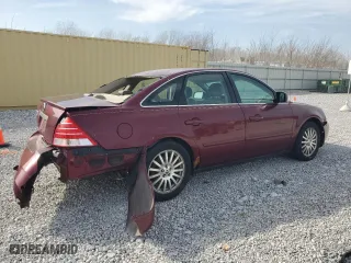 2005 Mercury Montego Premier with VIN 1MEFM42115G603371, listed as a Copart auction lot 48586595 with 142,098 mi miles and Salvage Title. Bid and sale history available at carsss.com. Image 3.