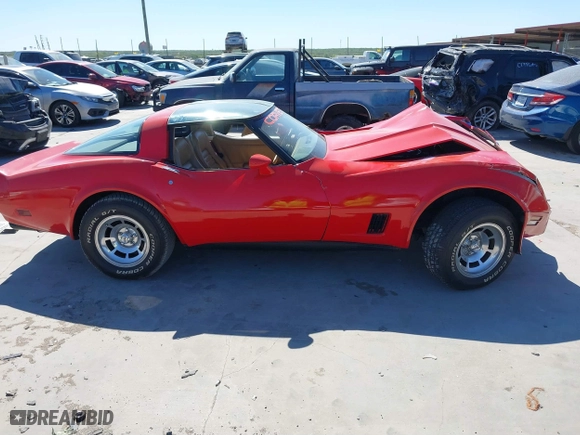 1981 Chevrolet Corvette with VIN 1G1AY8768B5105437, listed as a IAAI auction lot 41842131 with 41,275 mi miles. Bid and sale history available at carsss.com. Image 13.