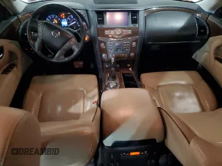 2018 Nissan Armada Platinum with VIN JN8AY2NE0J9730294, listed as a Copart auction lot 47524605 with 154,265 mi miles and Salvage Title. Bid and sale history available at carsss.com. Image 8.