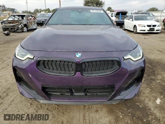 2024 BMW 2 Series M240i xDrive with VIN 3MW53CM02R8E78798, listed as a Copart auction lot 87178544 with 6,686 mi miles and Salvage Title. Bid and sale history available at carsss.com. Image 5.