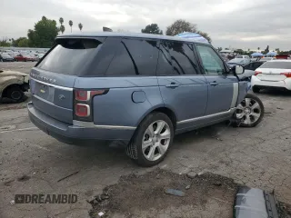 2019 Land Rover Range Rover HSE with VIN SALGS2SV9KA550350, listed as a Copart auction lot 84852544 with 58,602 mi miles and Salvage title. Bid and sale history available at DreamBid. Image 3.