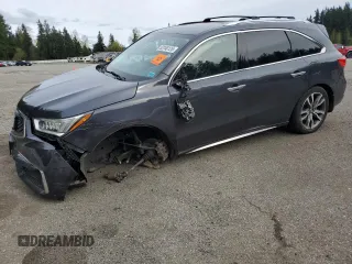2019 Acura MDX w/Advance Pkg with VIN 5J8YD4H82KL003560, listed as a Copart auction lot 52240125 with 101,709 mi miles and Salvage Title. Bid and sale history available at carsss.com. Image 1.