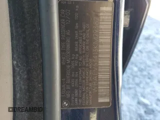 2003 BMW 3 Series 330i with VIN WBAEV53413KM29382, listed as a Copart auction lot 49380555 with 144,647 mi miles and Salvage Title. Bid and sale history available at carsss.com. Image 12.