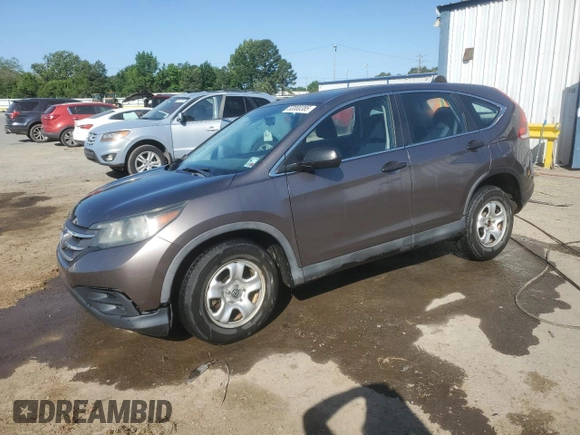 2013 Honda CR-V LX with VIN 3CZRM3H32DG707804, listed as a Copart auction lot 53000385 with 171,623 mi miles and Salvage Title. Bid and sale history available at carsss.com. Image 1.