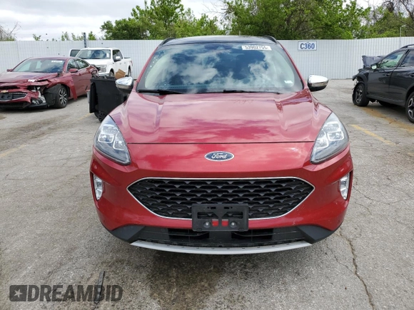 2020 Ford Escape Titanium Hybrid with VIN 1FMCU9DZXLUC29745, listed as a Copart auction lot 53902755 with 71,280 mi miles and Salvage title. Bid and sale history available at DreamBid. Image 5.