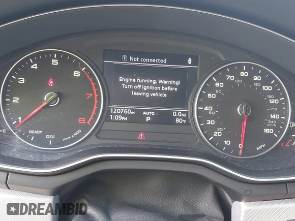 2017 Audi A4 Premium Plus with VIN WAUENAF48HN039373, listed as a IAAI auction lot 42519192 with 120,760 mi miles and . Bid and sale history available at DreamBid. Image 7.