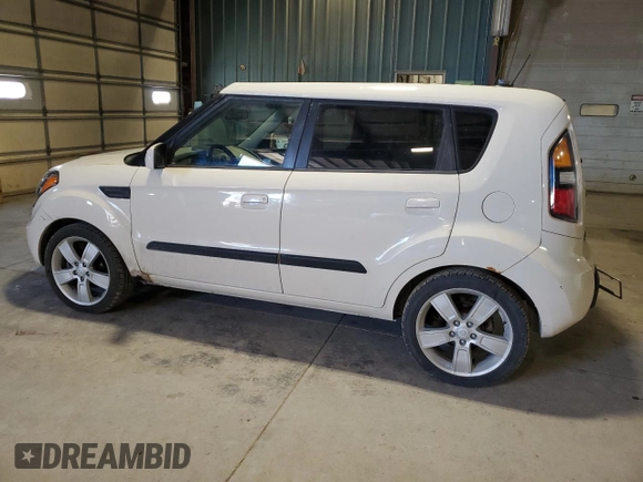2010 Kia Soul + with VIN KNDJT2A23A7073850, listed as a Copart auction lot 50018515 with 108,747 mi miles and Salvage Title. Bid and sale history available at DreamBid. Image 2.