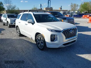 2021 Hyundai Palisade Limited z VIN KM8R5DHE2MU295886, wystawiony jako IAAI lot #42013594 z przebiegiem 27 883 mil mil oraz . Historia ofert i sprzedaży dostępna na DreamBid. Obrazek 1.