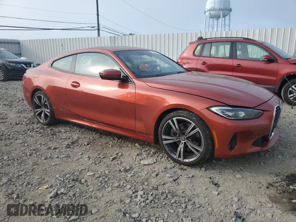 2023 BMW 4 Series 430i xDrive with VIN WBA73AP06PCL78170, listed as a Copart auction lot 70488264 with 11,801 mi miles and Salvage title. Bid and sale history available at DreamBid. Image 4.
