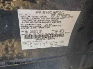 2015 Ford Flex SEL with VIN 2FMGK5C87FBA10079, listed as a Copart auction lot 47274955 with 210,987 mi miles and Salvage Title. Bid and sale history available at carsss.com. Image 15.