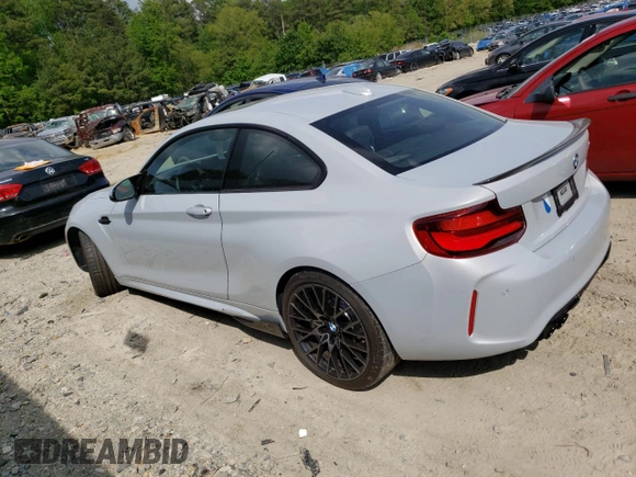 2020 BMW M2 Competition with VIN WBS2U7C0XL7E72294, listed as a Copart auction lot 50471923 with 12,531 mi miles. Bid and sale history available at carsss.com. Image 2.