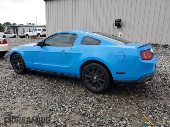 2011 Ford Mustang V6 with VIN 1ZVBP8AM5B5121663, listed as a Copart auction lot 51989235 with 186,407 mi miles and Salvage title. Bid and sale history available at DreamBid. Image 2.