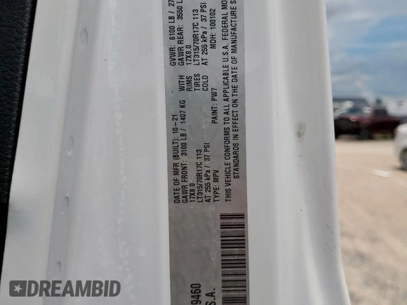 2021 Jeep Wrangler Unlimited Rubicon with VIN 1C4JJXFG1MW849460, listed as a Copart auction lot 62701895 with 54,517 mi miles and Salvage title. Bid and sale history available at DreamBid. Image 13.