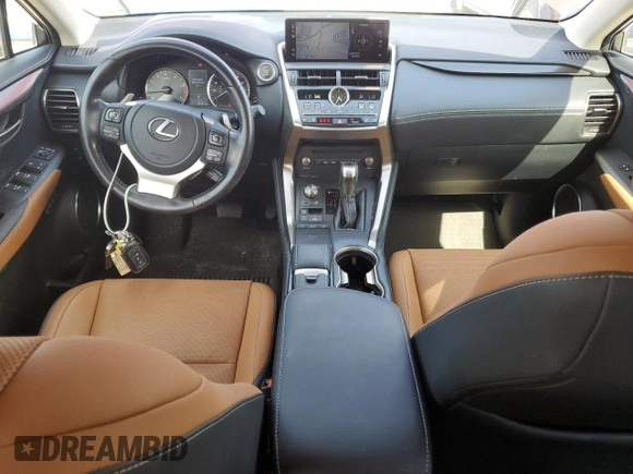 2021 Lexus NX 300 with VIN JTJGARDZ8M5022360, listed as a Copart auction lot 57260045 with 35,461 mi miles and Salvage title. Bid and sale history available at DreamBid. Image 8.