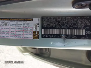 2006 Toyota Prius with VIN JTDKB20U363144411, listed as a IAAI auction lot 41850868 with Not Provided miles. Bid and sale history available at carsss.com. Image 9.