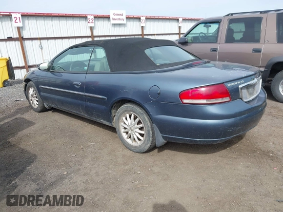 2002 Chrysler Sebring LXi with VIN 1C3EL55R02N173898, listed as a IAAI auction lot 41997688 with 176,870 mi miles and . Bid and sale history available at DreamBid. Image 3.
