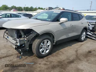 2021 Chevrolet Blazer LT z VIN 3GNKBJR45MS554901, wystawiony jako Copart lot #59458555 z przebiegiem 31 316 mil mil oraz Szkoda całkowita • Salvage title. Historia ofert i sprzedaży dostępna na DreamBid. Obrazek 1.
