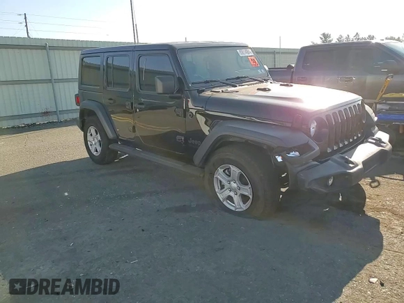 2022 Jeep Wrangler Unlimited Willys Sport with VIN 1C4HJXDN2NW132521, listed as a Copart auction lot 80614904 with 20,793 mi miles and Salvage Title. Bid and sale history available at DreamBid. Image 11.