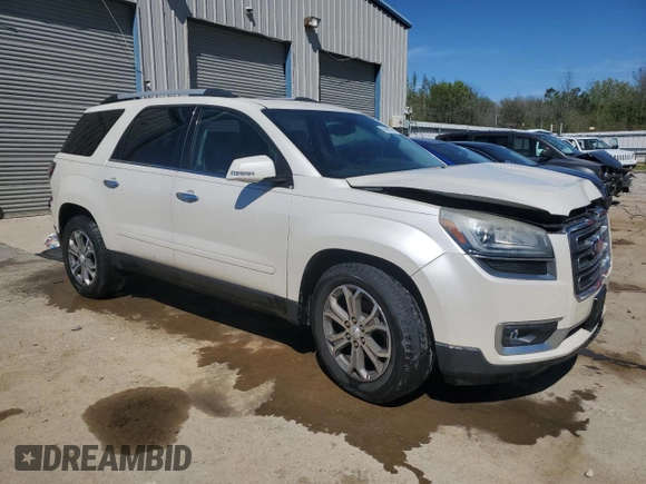 2014 GMC Acadia SLT z VIN 1GKKRSKD0EJ131557, wystawiony jako Copart lot #49689394 z przebiegiem Nie podano mil oraz Szkoda całkowita • Salvage title. Historia ofert i sprzedaży dostępna na DreamBid. Obrazek 4.