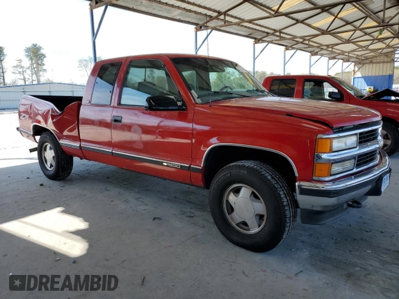 1997 Chevrolet Silverado 1500 with VIN 1GCEK19R1VE137711, listed as a Copart auction lot 50542465 with 297,338 mi miles and Salvage Title. Bid and sale history available at DreamBid. Image 4.