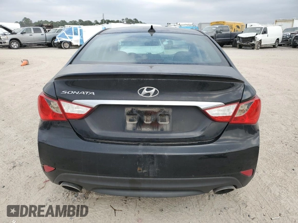 2014 Hyundai Sonata SE with VIN 5NPEC4AC8EH816221, listed as a Copart auction lot 44825285 with 128,043 mi miles and Salvage Title. Bid and sale history available at DreamBid. Image 6.