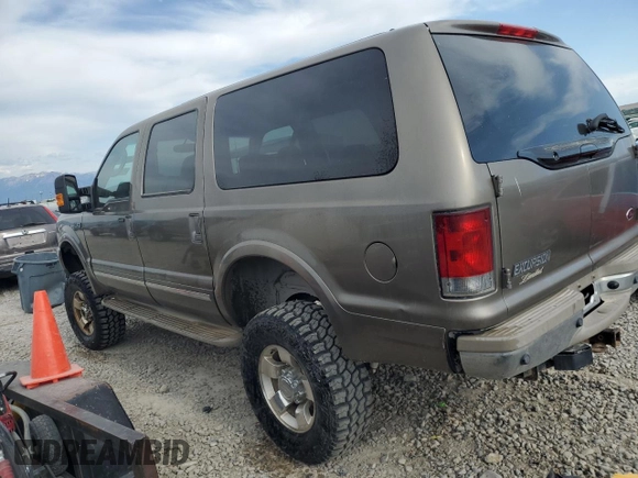 2003 Ford Excursion Limited с VIN 1FMNU43S23EB13028, выставлен на аукционе Copart как лот 59771045 с пробегом 225 405 миль миль и Списание • Salvage title. История ставок и продаж доступна на DreamBid. Изображение 2.