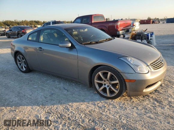 2006 Infiniti G35 Coupe with VIN JNKCV54E56M709136, listed as a Copart auction lot 83670934 with 0 mi miles and Non Repairable. Bid and sale history available at carsss.com. Image 4.