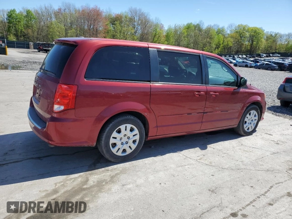 2015 Dodge Grand Caravan SE with VIN 2C4RDGBG6FR569383, listed as a Copart auction lot 55075745 with 45,474 mi miles and Salvage Title. Bid and sale history available at DreamBid. Image 3.