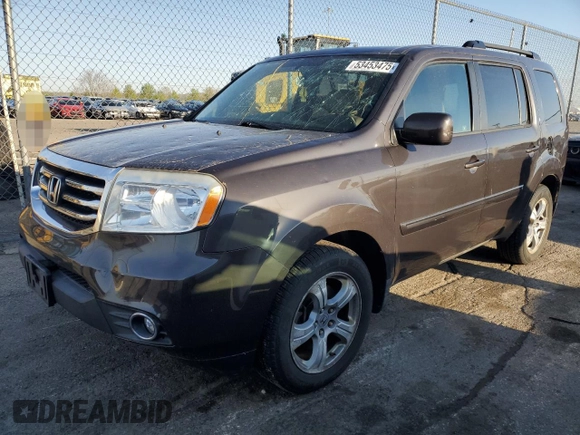 2012 Honda Pilot EX-L with VIN 5FNYF4H5XCB047292, listed as a Copart auction lot 53453475 with 141,092 mi miles and Salvage Title. Bid and sale history available at DreamBid. Image 1.