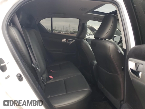 2012 Lexus CT 200h with VIN JTHKD5BH3C2086716, listed as a Copart auction lot 59615095 with 169,104 mi miles and Salvage title. Bid and sale history available at DreamBid. Image 10.