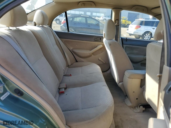 2004 Honda Civic VP with VIN 2HGES16344H621297, listed as a Copart auction lot 43352445 with 215,976 mi miles and Salvage Title. Bid and sale history available at carsss.com. Image 10.