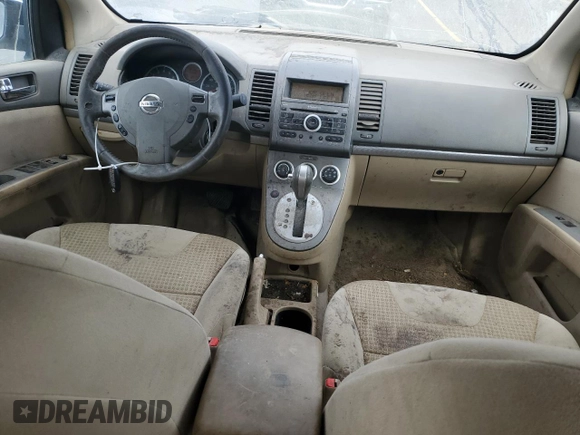 2007 Nissan Sentra S with VIN 3N1AB61E27L620022, listed as a Copart auction lot 62133085 with 204,460 mi miles and Salvage title. Bid and sale history available at DreamBid. Image 8.