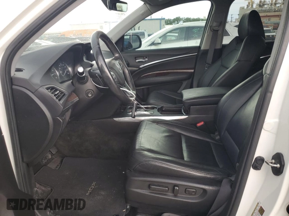 2017 Acura MDX Technology with VIN 5FRYD3H55HB006252, listed as a Copart auction lot 58595065 with 159,857 mi miles and Salvage title. Bid and sale history available at DreamBid. Image 7.
