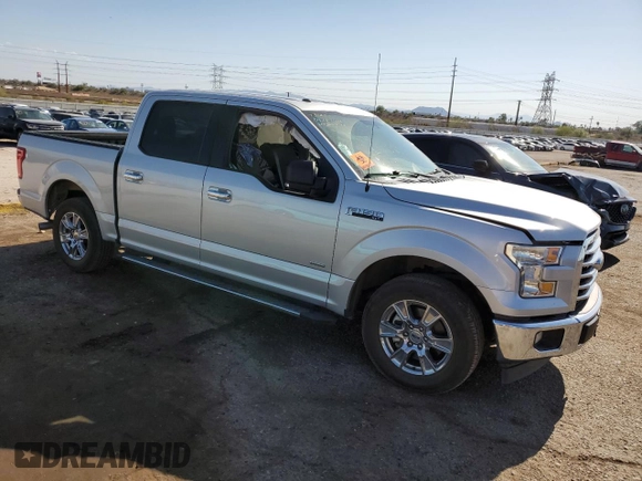2017 Ford F-150 XL with VIN 1FTEW1CP2HKD30788, listed as a Copart auction lot 64604215 with 110,333 mi miles and Salvage title. Bid and sale history available at DreamBid. Image 4.