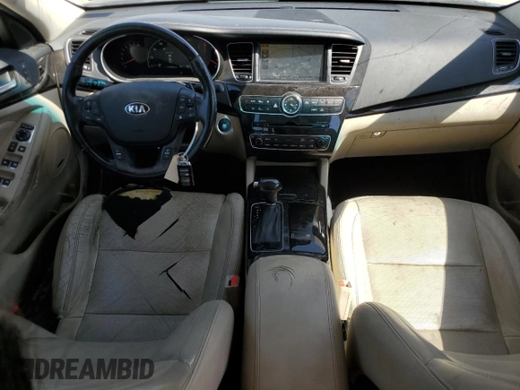 2015 Kia Cadenza Premium with VIN KNALN4D79F5180018, listed as a Copart auction lot 73939274 with 154,462 mi miles and Salvage Title. Bid and sale history available at carsss.com. Image 8.