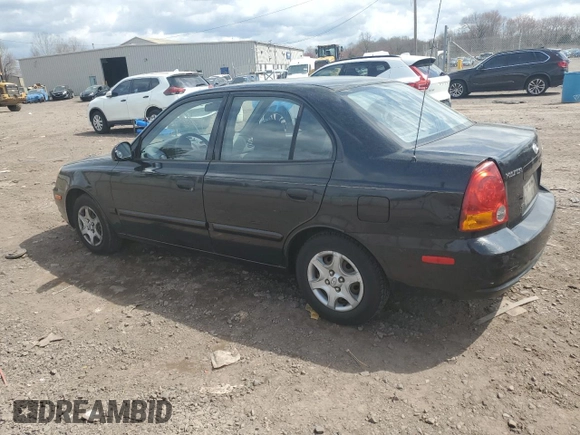 2004 Hyundai Accent GL with VIN KMHCG45C04U506196, listed as a Copart auction lot 51276195 with 75,550 mi miles and Clean Title. Bid and sale history available at carsss.com. Image 2.