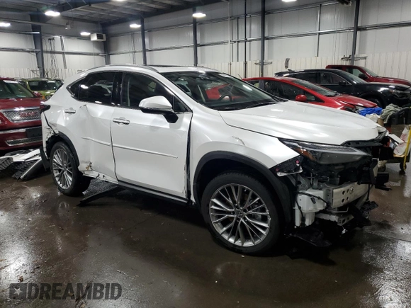 2023 Lexus NX with VIN JTJHGCEZ8P5004654, listed as a Copart auction lot 86502314 with 20,614 mi miles and Salvage Title. Bid and sale history available at carsss.com. Image 4.