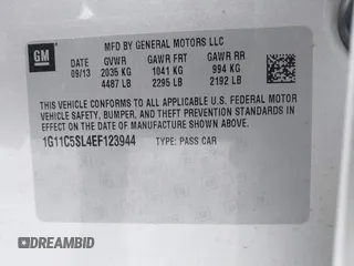 2014 Chevrolet Malibu LT with VIN 1G11C5SL4EF123944, listed as a IAAI auction lot 42160894 with 157,459 mi miles and . Bid and sale history available at DreamBid. Image 9.