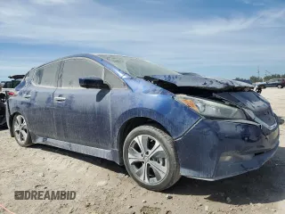 2021 Nissan LEAF SV Plus with VIN 1N4BZ1CV0MC556041, listed as a Copart auction lot 47408545 with 25,052 mi miles and Salvage title. Bid and sale history available at DreamBid. Image 4.