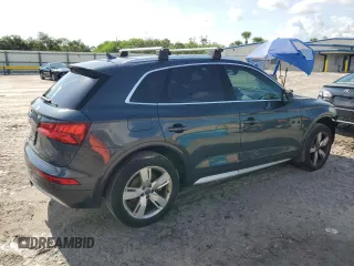 2018 Audi Q5 Premium Plus with VIN WA1BNAFYXJ2005610, listed as a Copart auction lot 58740605 with 138,328 mi miles and Salvage title. Bid and sale history available at DreamBid. Image 3.