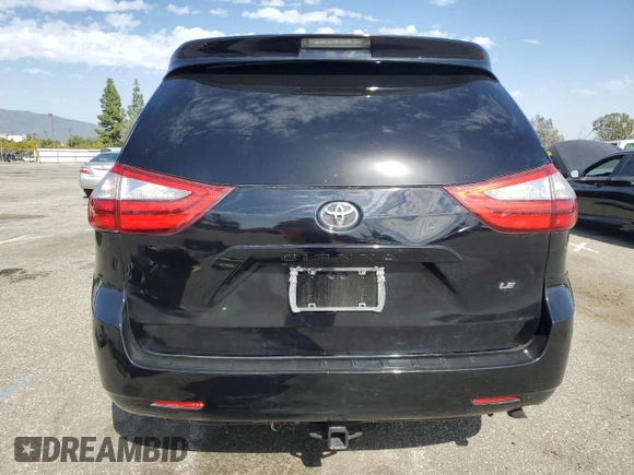 2015 Toyota Sienna LE AAS with VIN 5TDKK3DC8FS610940, listed as a Copart auction lot 47390285 with 128,893 mi miles and Salvage Title. Bid and sale history available at carsss.com. Image 6.