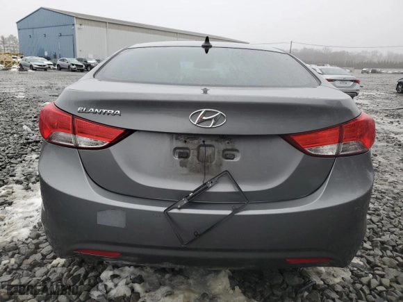 2013 Hyundai Elantra GLS with VIN 5NPDH4AE9DH161404, listed as a Copart auction lot 44457685 with 114,889 mi miles and Salvage Title. Bid and sale history available at carsss.com. Image 6.