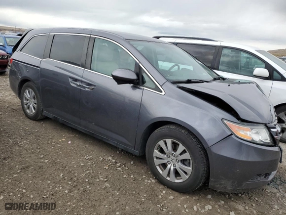 2016 Honda Odyssey SE with VIN 5FNRL5H32GB122591, listed as a Copart auction lot 49911955 with 95,619 mi miles and Salvage Title. Bid and sale history available at carsss.com. Image 4.